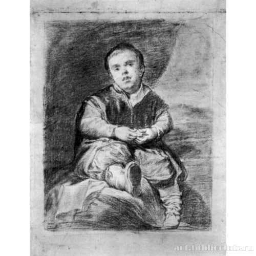 Рисунки с Веласкеса: Портрет придворного карлика Франсиско Лескано