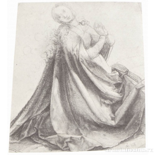 Коленопреклоненная Мария со сложенными ладонями