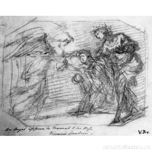 Ангел является Маною и его жене