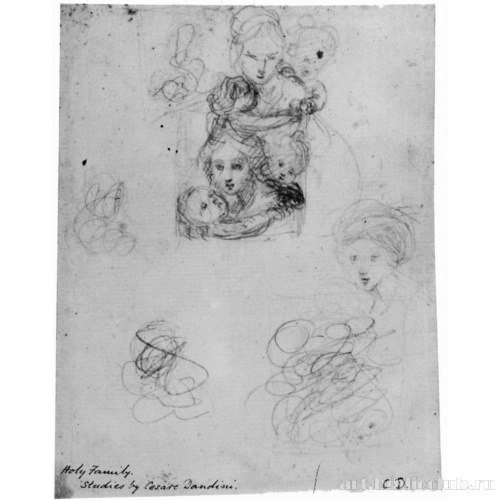 Лист с набросками