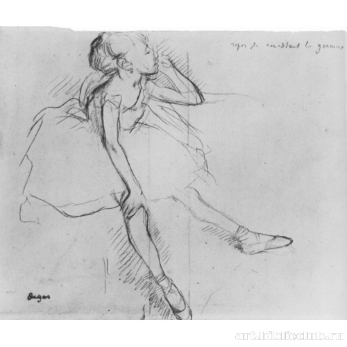 Отдыхающая маленькая балерина