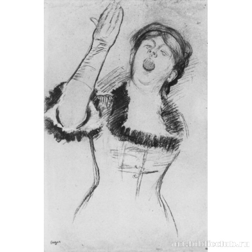 Выступление певицы в кафешантане