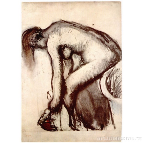 После ванны: Обнаженная, вытирающая ноги