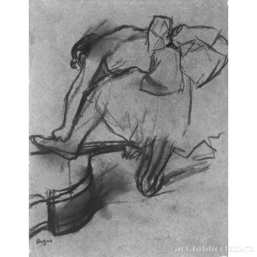 Балерина, опирающаяся на контрабас