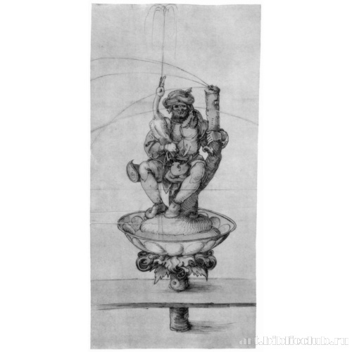 Крестьянин с гусем (фигура для фонтана)