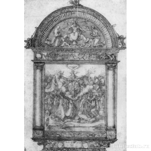 Эскиз для алтаря Всех святых