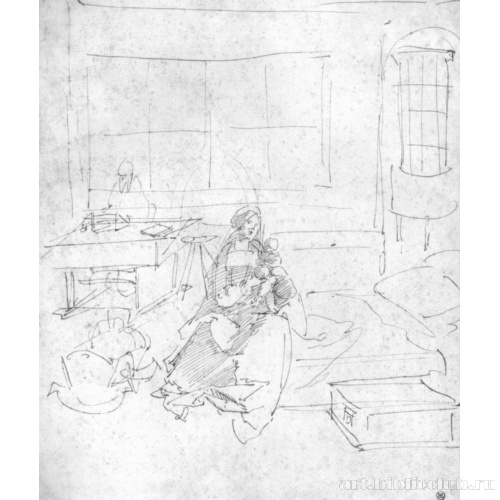 Святое семейство в комнате