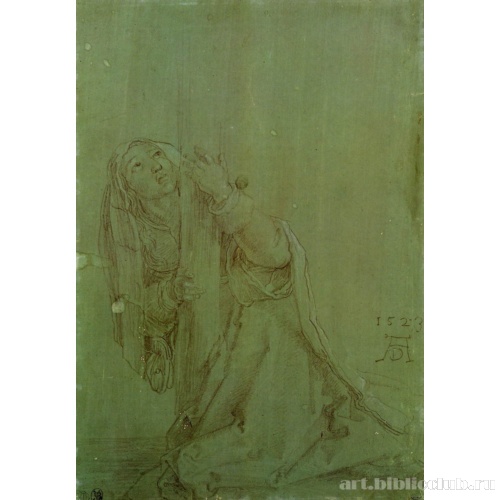 Святая Мария Магдалина у подножия креста