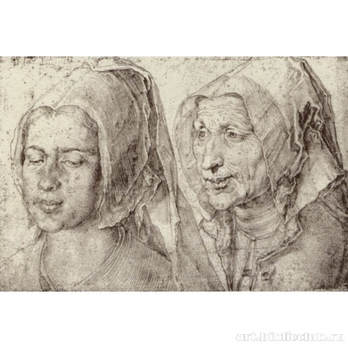 Головы старухи и молодой женщины из Бергена