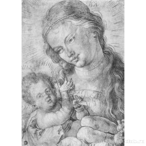 Полуфигура Мадонны с младенцем