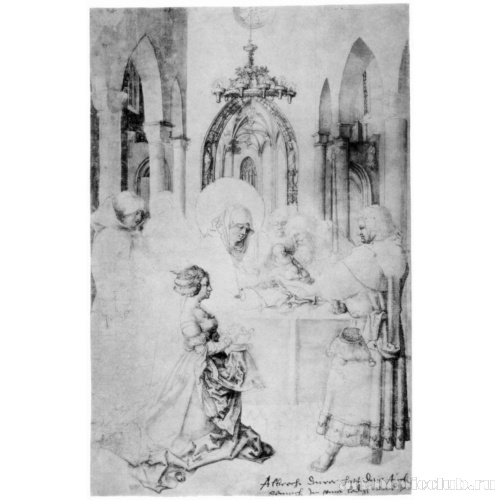 Принесение Христа во храм, незакончен