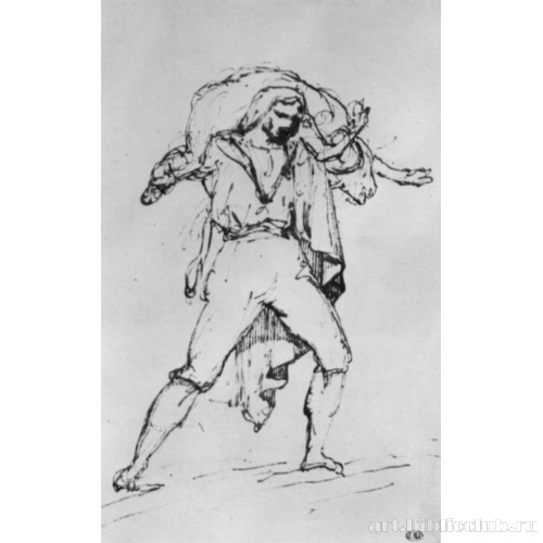 Римский мясник, несущий на плечах теленка