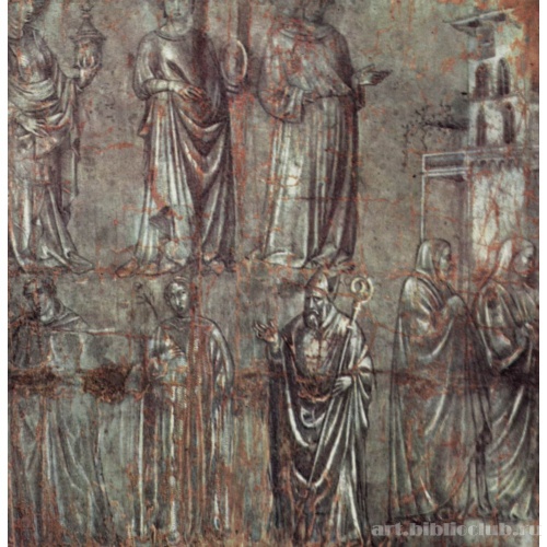 Фигуры с фресок в Нижней церкви Сан Франческо в Ассизи