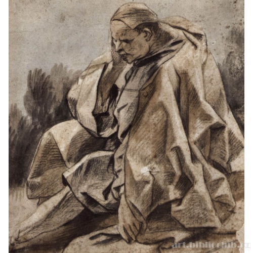 Этюд сидящего мужчины