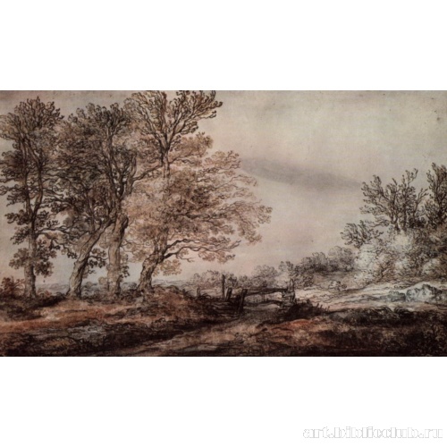 Этюд деревьев (Дорога между деревьями)