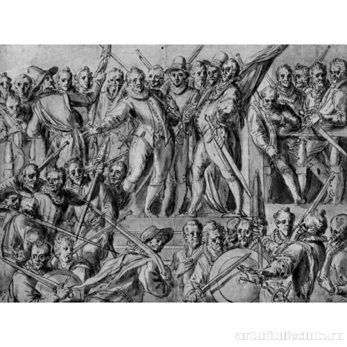 Эскиз группового портрета гильдии стрелков