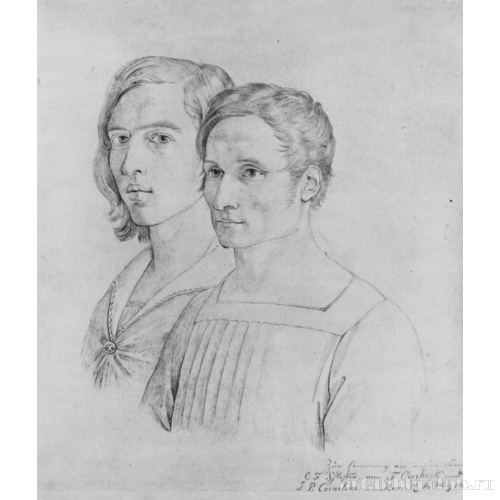 Двойной портрет Питера Корнелиуса и Фридриха Овербека