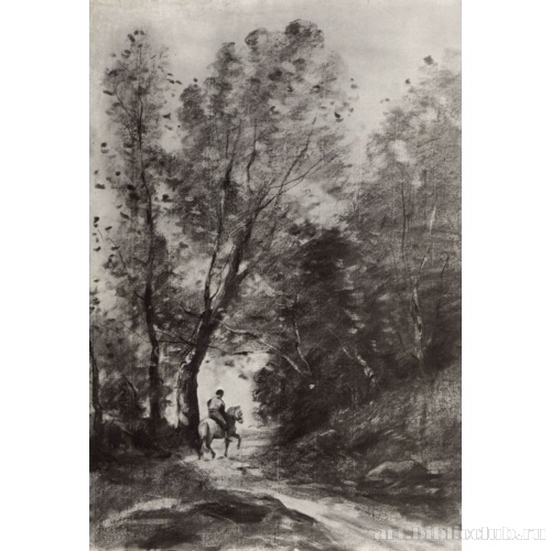 Лес в Куброне (Всадник на лесной дороге)