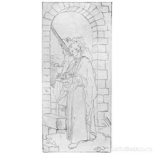 Эскиз алтаря: Святой Иоанн, правая створка