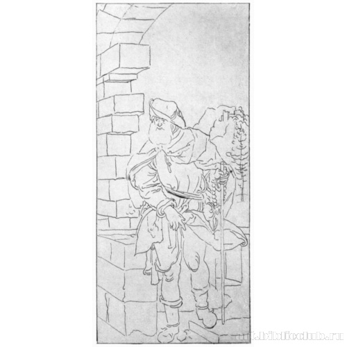 Эскиз алтаря: Святой Рох, правая створка