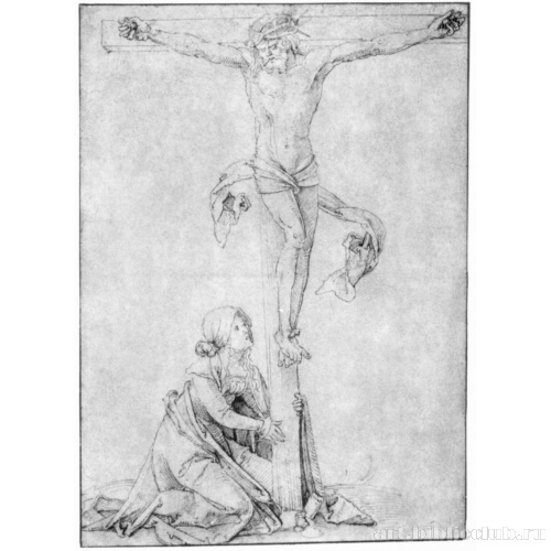 Христос на кресте с Марией Магдалиной