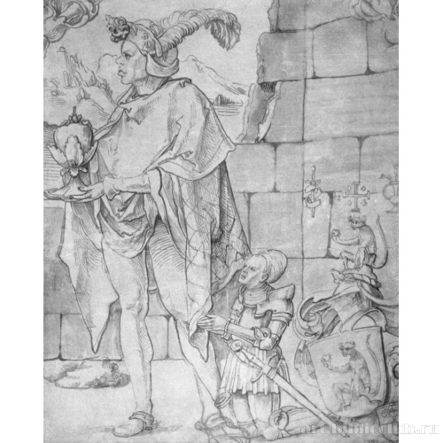 Эскиз для Кетцельских витражей: Волхв