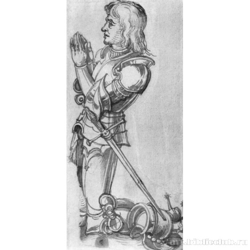 Эскиз для Кетцельских витражей: Рыцарь