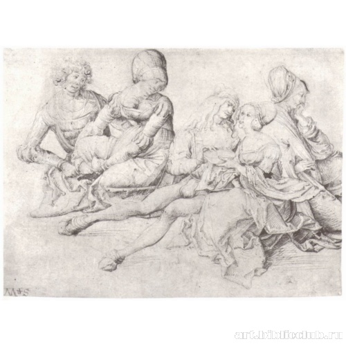 Две любовные пары и старая женщина