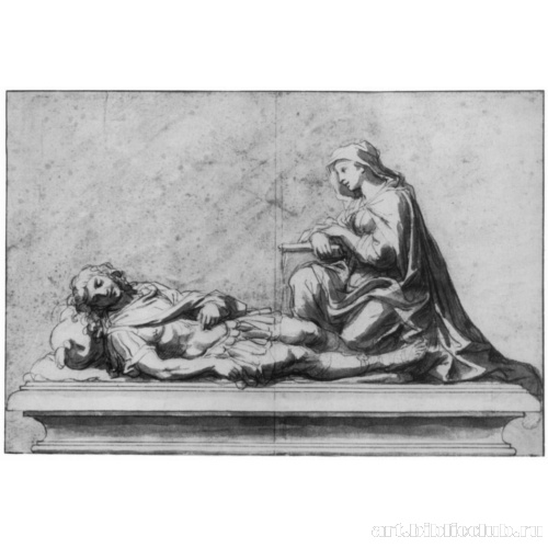 Эскиз надгробия Никола де Ботру, Маркиза де Вобан