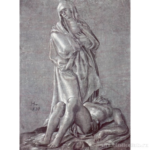 Скорбящая Дева Мария над телом Христа