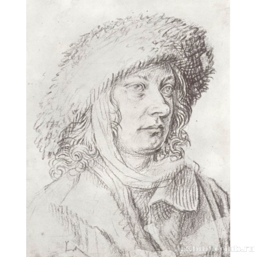 Портрет молодого человека в меховой шляпе