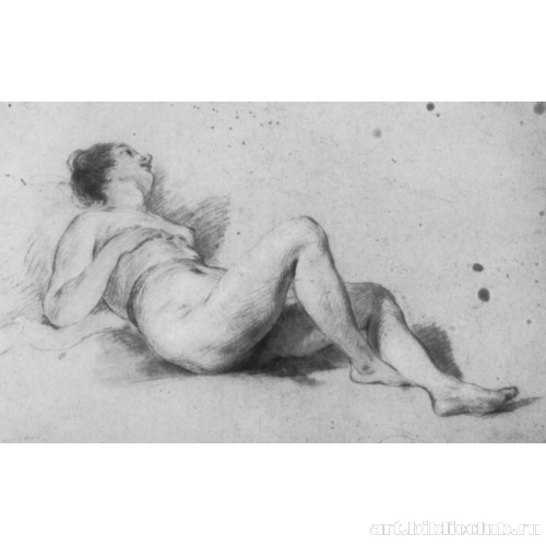 Лежашая обнаженная натурщица