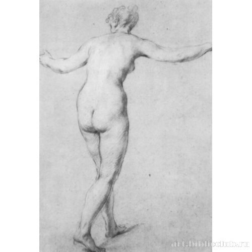 Обнаженная натурщица, со спины