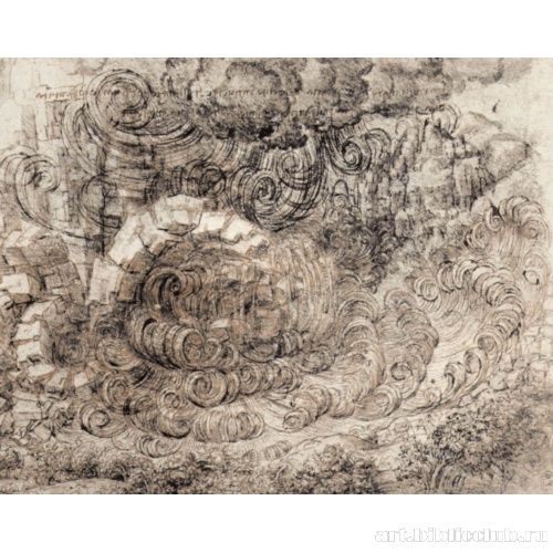 Скалы и вода в бурю