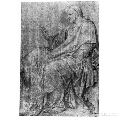 Этюд сидящего мужчины