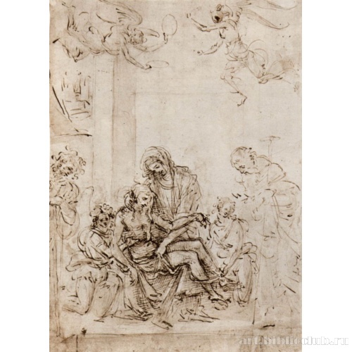 Пьета со святыми и ангелами