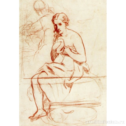 Женщина за туалетом