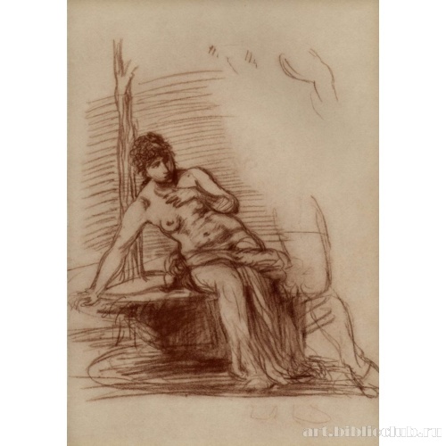 Сидящая обнаженная