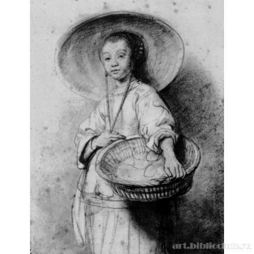 Девушка с корзиной