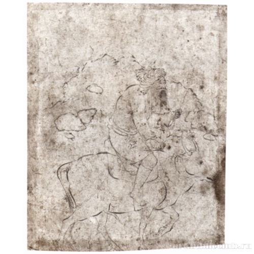 Альбом Риза ибн Абси: Старик верхом на осле