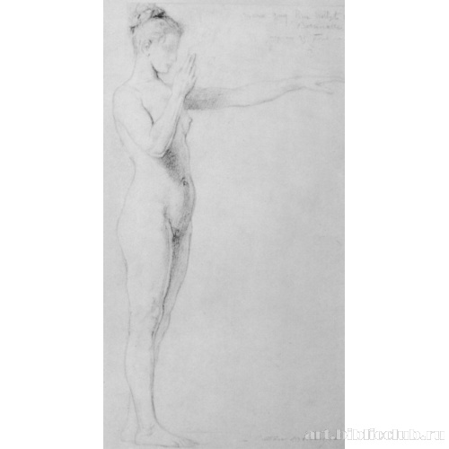 Этюд обнаженной женщины для фигуры Саломеи