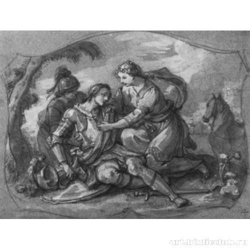 Эрминия возле раненного Танкреда