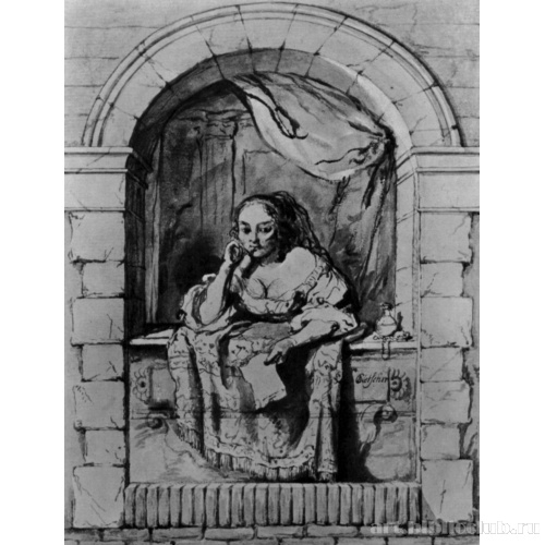 Молодая женщина у окна