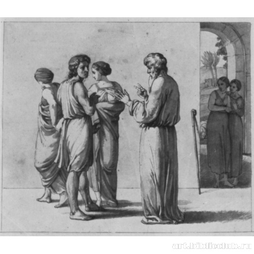 Иаков сватается к Рахили