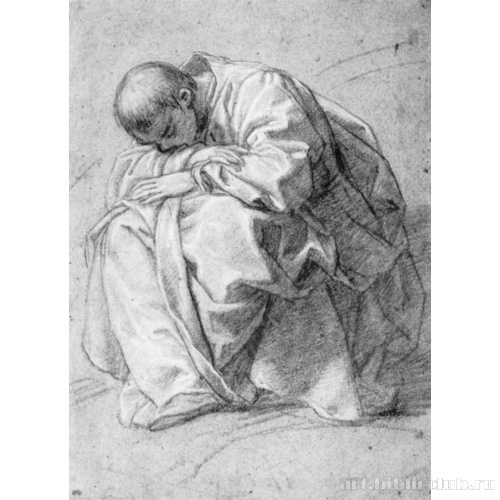 Сидящий молодой человек