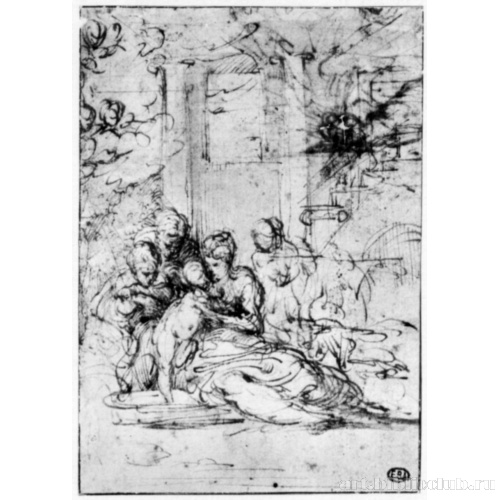 Стоящий младенец Христос