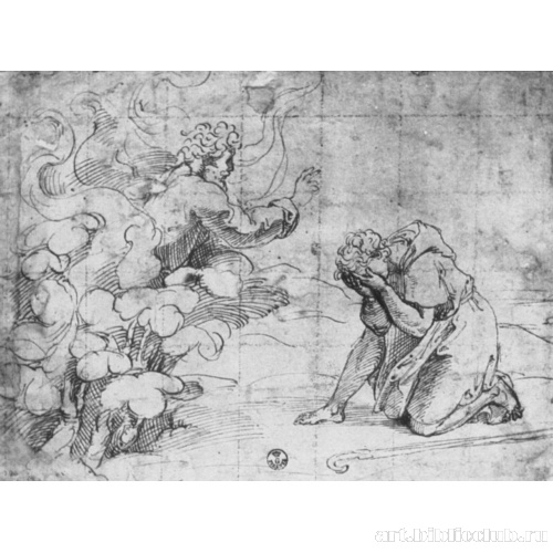 Бог является Моисею в Неопалимой купине