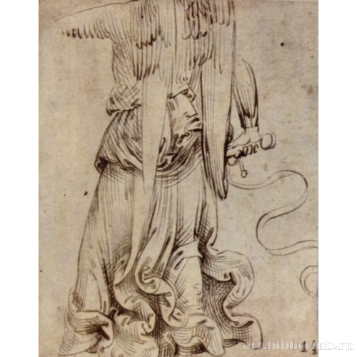 Фигура ангела со спины