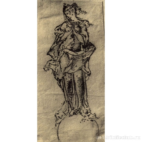 Дева Мария Непорочного зачатия, стоящая на земном шаре