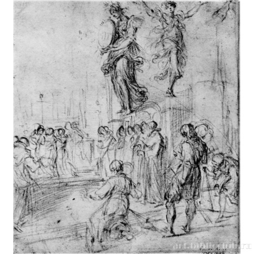 Смерть Бонаджунты Манетти, во время мессы